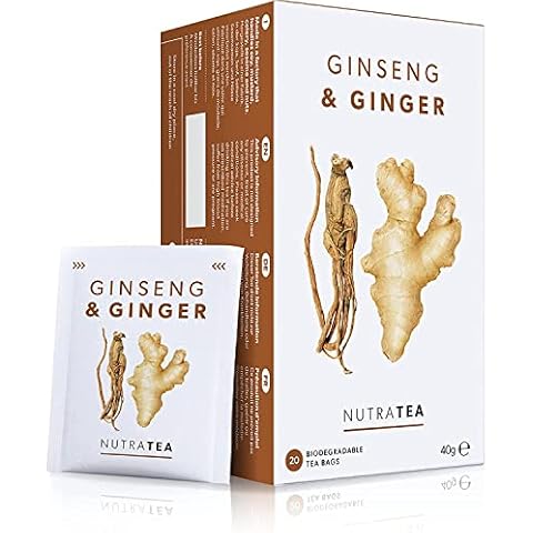 Nutra Tea Ginger & Ginseng Herbal Tea Cover
