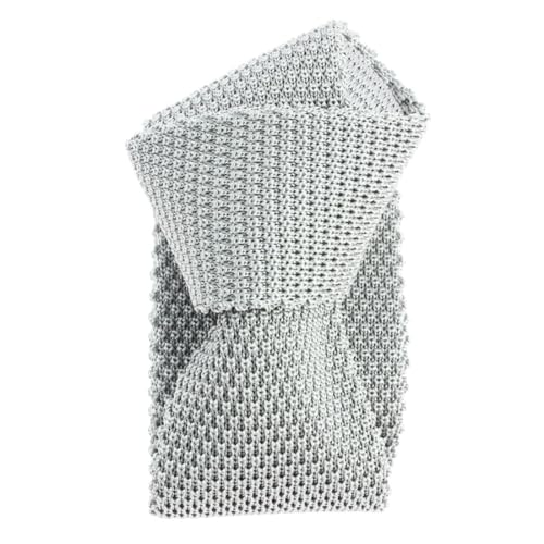 Cravate tricot Tony & Paul soie gris argent pour éviter les plis de costume