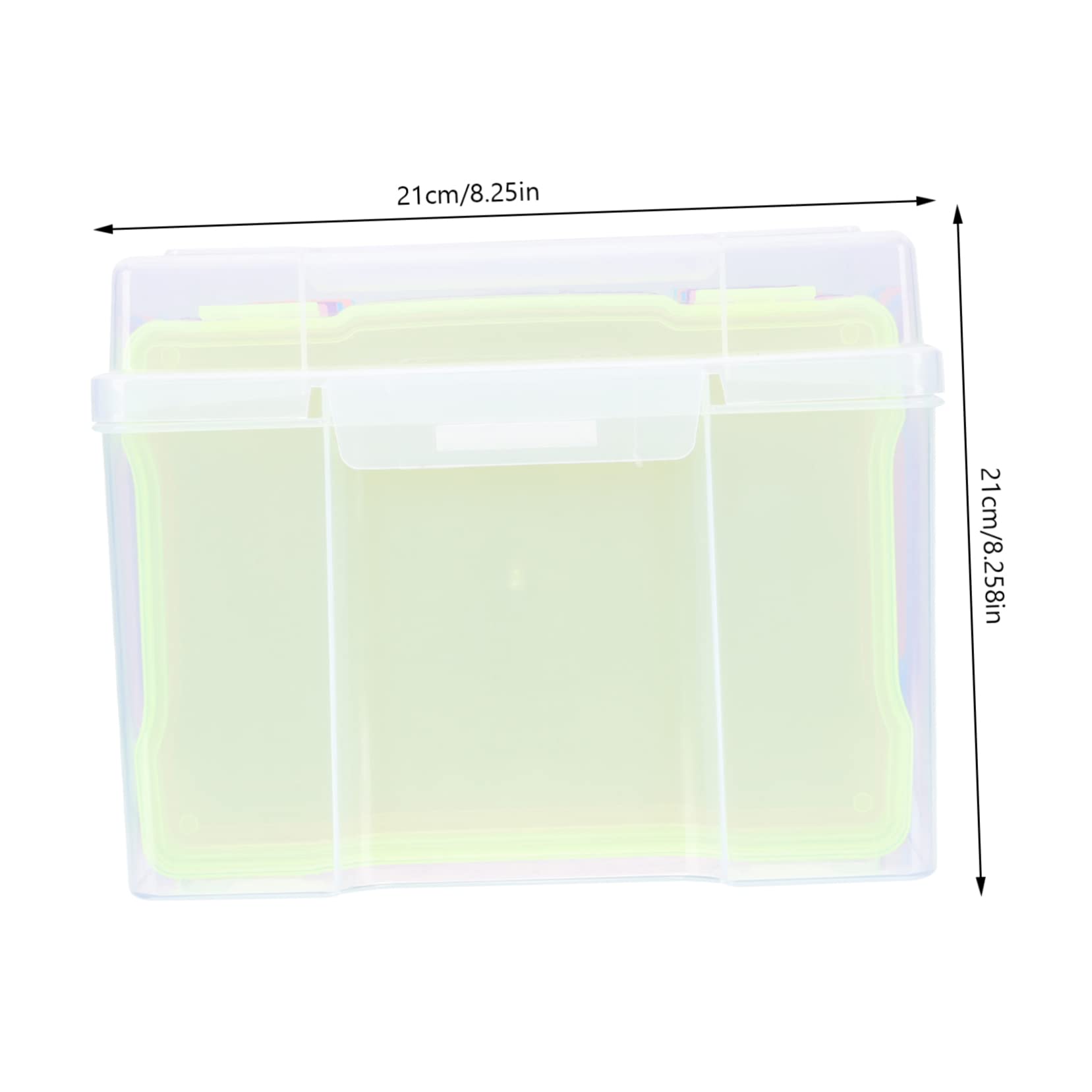 Gatuida Fotobox aus Tragbare Aufbewahrungsbox für Fotos Grußkartenorganizer zur Organisation von Kleinteilen Postkartenbox Langlebig und Stabil