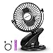 SkyGenius Battery Operated Clip On Baby Stroller Fan (Black)