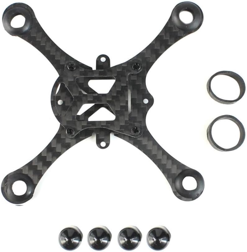 ShenStar Carbon Fiber Hollow Cup Rack Brushed Frame Kit 100mm Wheelbase For Indoor FPV Racing Quadcopter Airplane Compatible With Drone Parts Quadcopter Models UAV Models