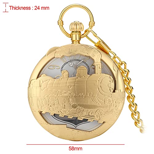 MERISHOPPQuartz-Pocket-Watch-Musical-Movement-Retro-for-Graduation-Son-Gold-TrainJewelry-Watches-Watches-Parts-Accessories-Pocket-Watches1-Piece-Pocket-Watch
