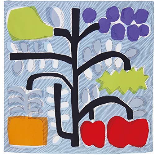 むす美 アクアドロップ (撥水加工) 風呂敷 70cm 鈴木マサル FRUIT FARM ライトブルー 日本製 10286-201