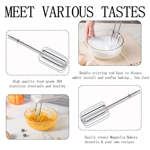 image for Abvsdu 2 Pcs Hand Mixer Attachments Beaters, Hand Mixer Beaters Attach
