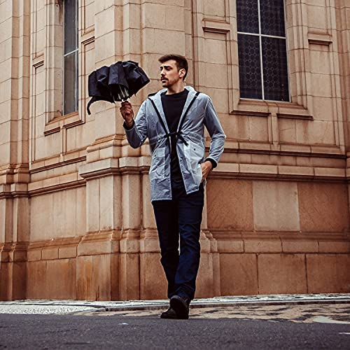 Guarda Chuva Fazzoletti Pisa Mini Invertido Automático Preto