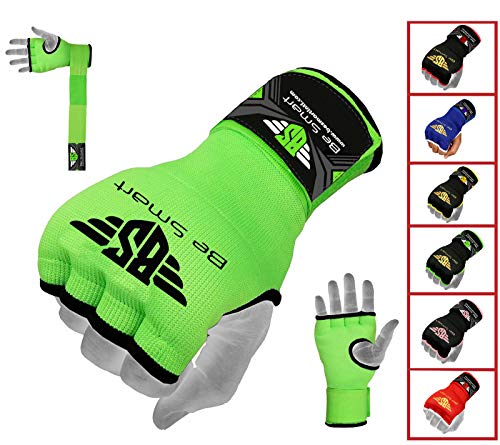 Gel Inner Hand Wraps Boxing Gloves Bandages Muay Thai, Mma, Ufc, Kick Boxing Protective Gear Pair (Green, Medium) #TOP6