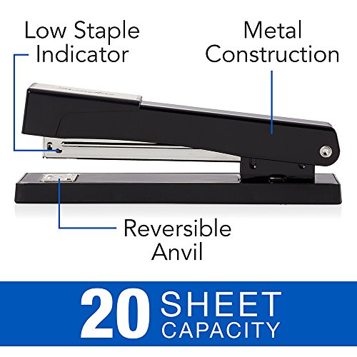 Swingline Staplers, Light Duty Desktop Stapler, 20 Sheet Capacity, Black, 2 Pack (S7040501Az) #TOP2