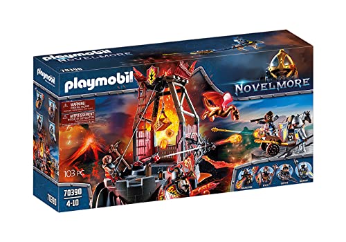 PLAYMOBIL Novelmore 70390 Mina de Lava de los Bandidos de Burnham, para Niños...