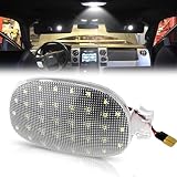 Bestview LED Interior Roof Map Dome Light Cover Lens Overhead with White LED PCB for Dodge Ram 1500 Dakota Neon Caravan Chrysler Sebring Town & Country, 6000K White Dome Lamp Kit, 1 Set