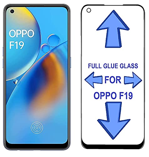 Image of Screen Protector for Oppo F19 | Oppo Reno 6 5G (Black) Tempered Glass Edge-to-Edge 6D Screen Guard With Installation Kit