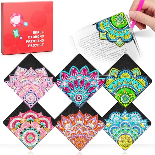 6 segnalibri fai da te per bambini, per 7, 8, 9, 10 anni, ragazze, teenager, set fai da te, per adulti, per ragazze, 11, 12, 13, 14 anni