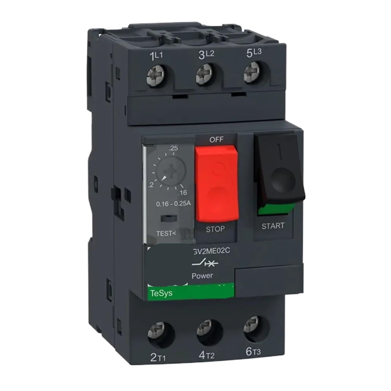 CJKXPZMH GV2M02 GV2ME02 GV2ME02C GV2-ME02C Motor circuit breaker, GV2, 3P, 0.16-0.25 A, screw clamp terminals
