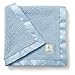 Little Giraffe Chenille Baby Blanket – 29x35” Soft Chenille with Satin Trim, Blue - Ultra-Soft, Gentle & Safe, Lightweight & Breathable - Ideal for Newborns & Toddlers