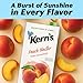 Kern’s Peach Juice Nectar - Peach Nectar Made with Fresh Fruit Puree - Fruit Juice Concentrate for Smoothie Mix, Cocktail Mixers & Kids Drinks & Beverages - 64oz, 8 Pack Carton