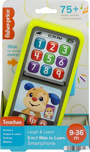 Fisher-Price 2-in-1 Slide to Learn Smartphone Baby Toy | Laugh & Learn, Pretend Phone with 2 Musical Play Modes, Fine Motor Activities, Infants & Toddlers Ages 9+ Months - image 6