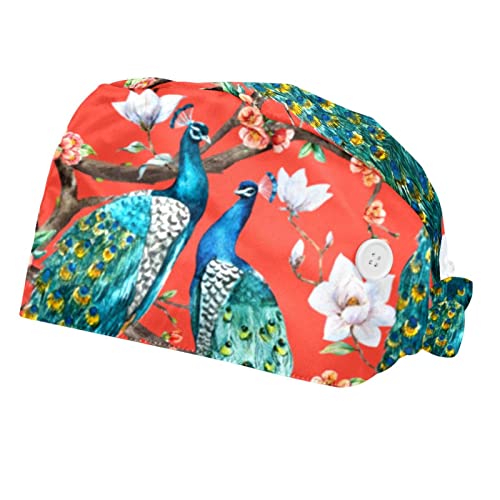 Chapeaux bouffants 2PCS ajustables avec bandeau anti-transpiration pour le travail