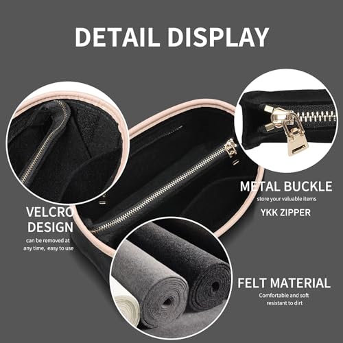 Image of Doxo Purse Organizer Insert, Bag Organizer for Tote & Handbags, Bag in Bag, Perfect for LV Speedy 20 and More(Black,Small)