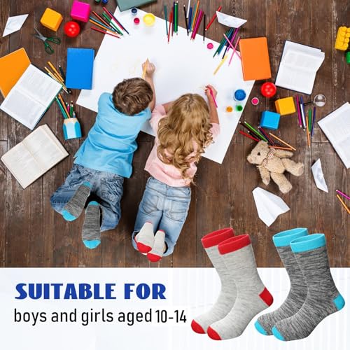 Chuarry 50 Pairs Kids Warmth Socks Bulk Soft Cotton Socks for Ankle Crew Breathable Athletic Winter Sports2