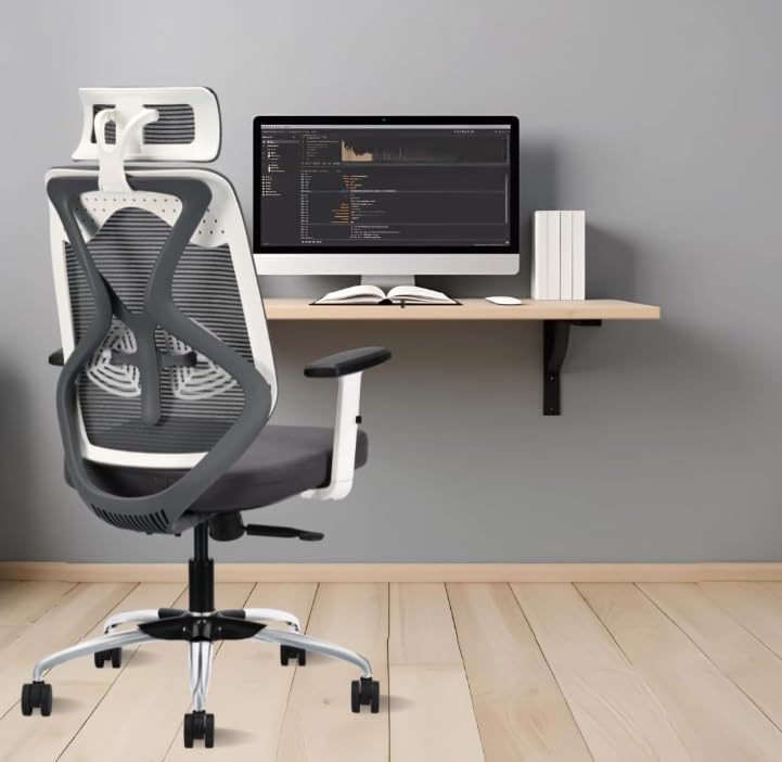 Jaguar Chair High Back Ergonomic Mesh Gaming and Office Chair with Adjustable Armrests and Cushioned Seat | Multi-Purpose Desk Chair for Work, Study & Gaming