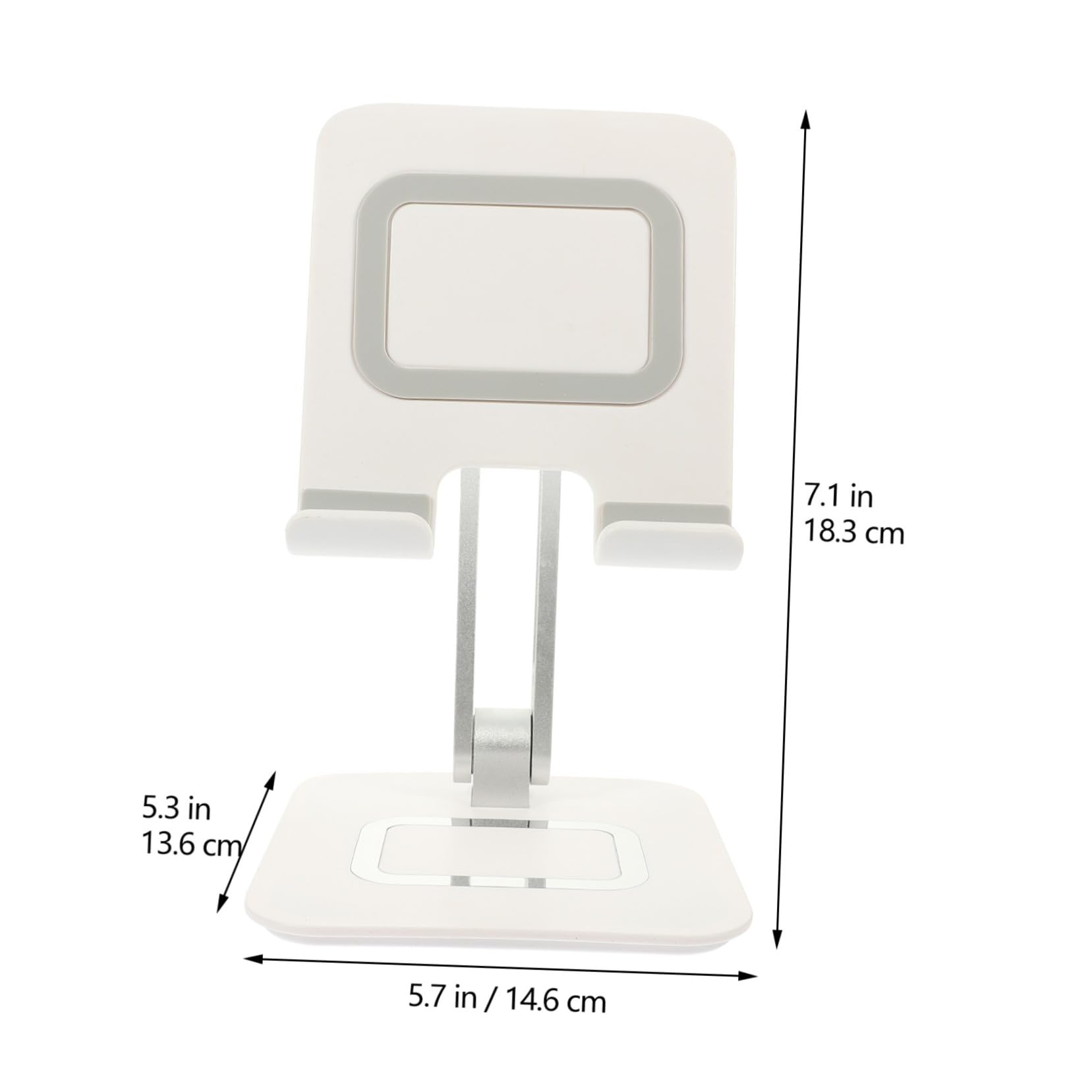 FRCOLOR Supporto Telefono in Regolabile Portatile da Tavolo per Cellulare Tablet Reader Cuscinetto Silicone Antiscivolo
