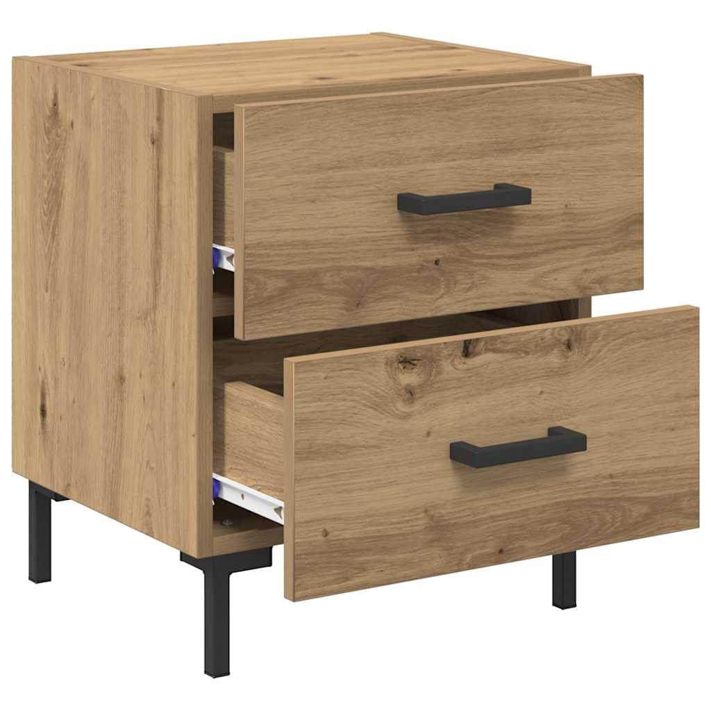 Nachttisch 2er Set Artisan-Eiche 40x35x47,5 cm Holzwerkstoff