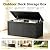 328 Gallon Waterproof Outdoor Storage Box, Heavy Duty Resin Deck Box Lockable, Large Outside Patio Storage Bench for Garden Tools & Pool Accessories, Hydraulic Lift, All-Season UV-Resistant, Black