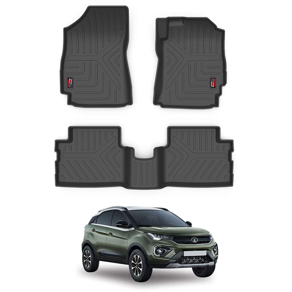GFX TPV Premium 3D Life Long Car Floor Mats Compatible With TATA Nexon