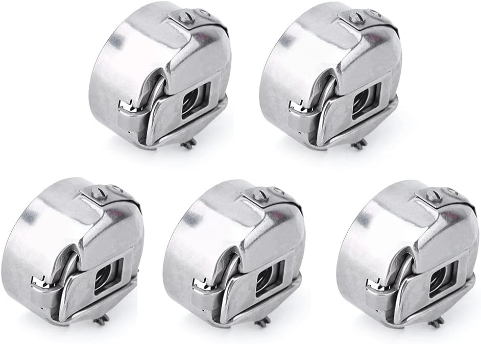 5Pcs 335 Bobbin Case for PFAFF 335, Industrial Sewing Machine Spare Parts, High Quality Metal Bobbin Case Cap with Smooth Surface, Durable and for Efficient Sew