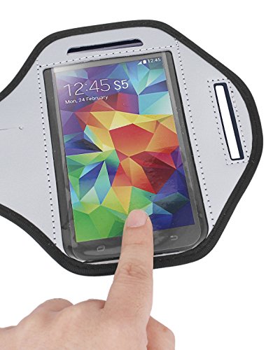Ruilogod Running Sports Padded Arm Band Holder Case for S5