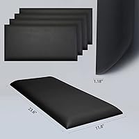 Vista 2 de Paneles tapizados 3D anticolisión para niños, paneles de pared tapizados para despegar y pegar, cabecera Queen, panel de protección decorativo