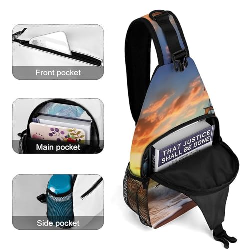 Mochila Deportiva Sling para Senderismo y Uso Casual miniatura 4