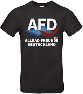 AFD T Shirt für Männer und Frauen Premium Baumwolle Allrad Freunde Deutschland Fan Shirt Statement für Politik und Freiheit Perfekt für Events und Treffen