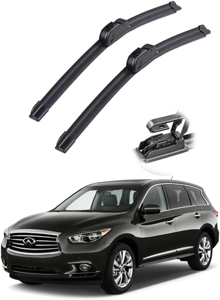 Replacement for Infiniti JX35 Windshield Wiper Blades - 26"+17" Front Window Wiper - fit 2013 Vehicles - Flat Factory Aftermarket