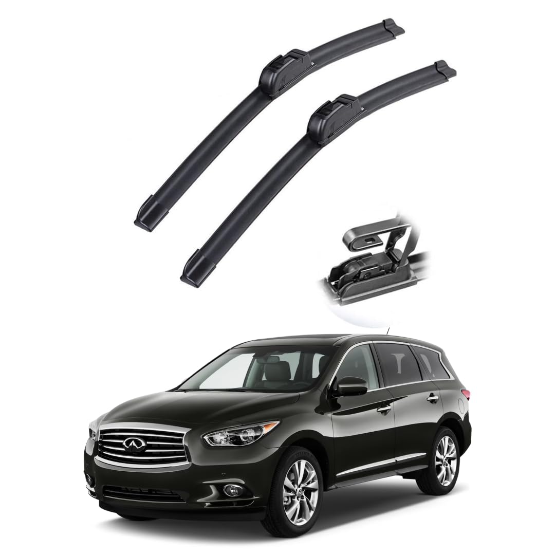 Replacement for Infiniti JX35 Windshield Wiper Blades - 26"+17" Front Window Wiper - fit 2013 Vehicles - Flat Factory Aftermarket