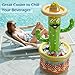 Jasonwell Inflatable Pool Party Cooler - Fiesta Cactus Ice Bucket Luau Hawaiian Tropical Beach Themed Birthday Easter Party Decorations Favors Outdoor Decor Pool Games Set for Kids Adult