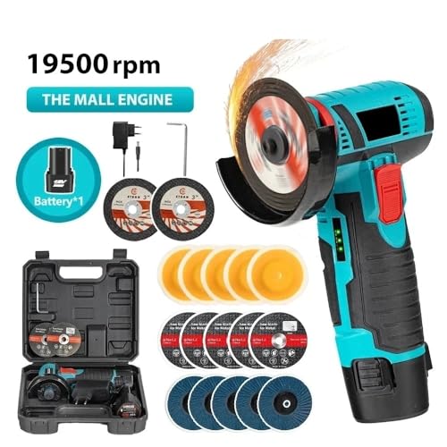 Mini meuleuse d'angle sans fil 12V avec batterie et disque