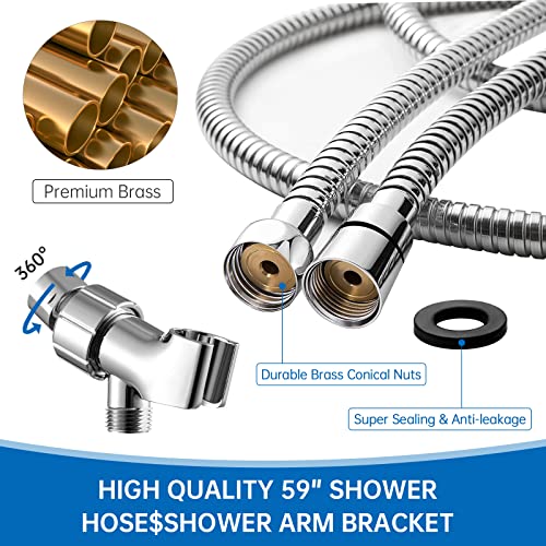Hydro Jet High Pressure Shower Head, Vortex Turbo Drive Shower Head, Propeller Driven Shower Head with Filter, HydroJet Handheld Shower Head - Image 7