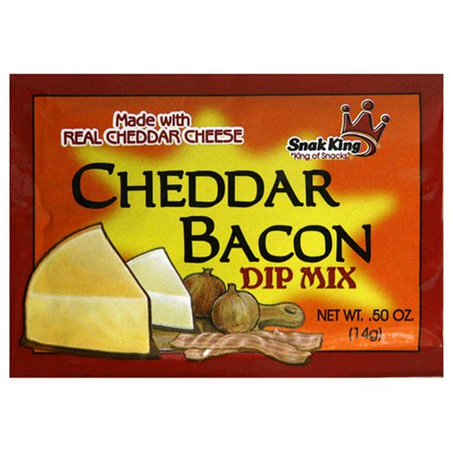 Snak King Dip Mix, Cheddar Bacon, 0.50Ounce Bags (Pack of 12)