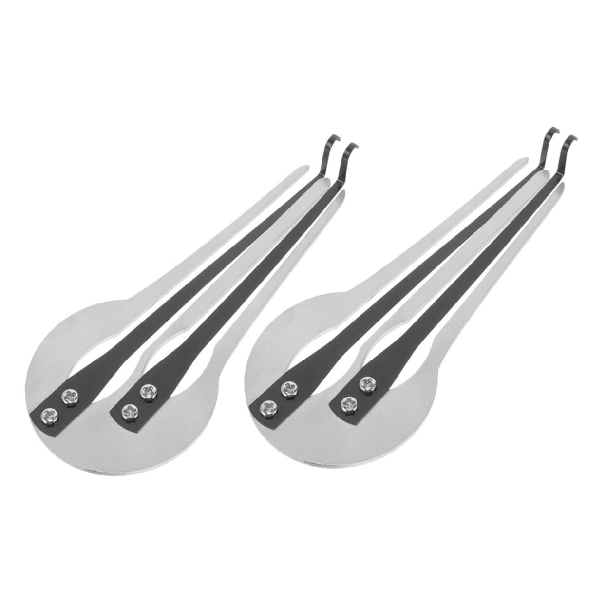 2 Stück Maultrommel aus Metall, Tragbares Zweiklang Musikinstrument
