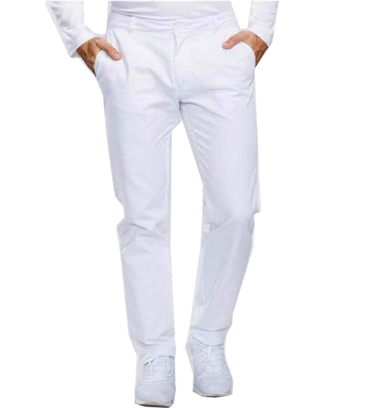 Weiße Herren bundfaltenhose Hose von Modas | untersetzte 26 | 2030-26