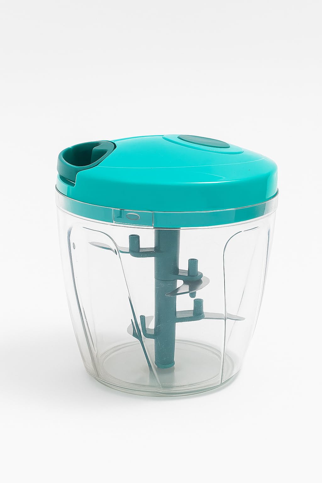 Handy Manual Food Chopper for Vegetables & Fruits | Multipurpose Pull Chopper with 3 Sharp Stainless Steel Blades | BPA-Free Plastic Container | Easy to Use & Clean – 1000ml (Green)-image-25