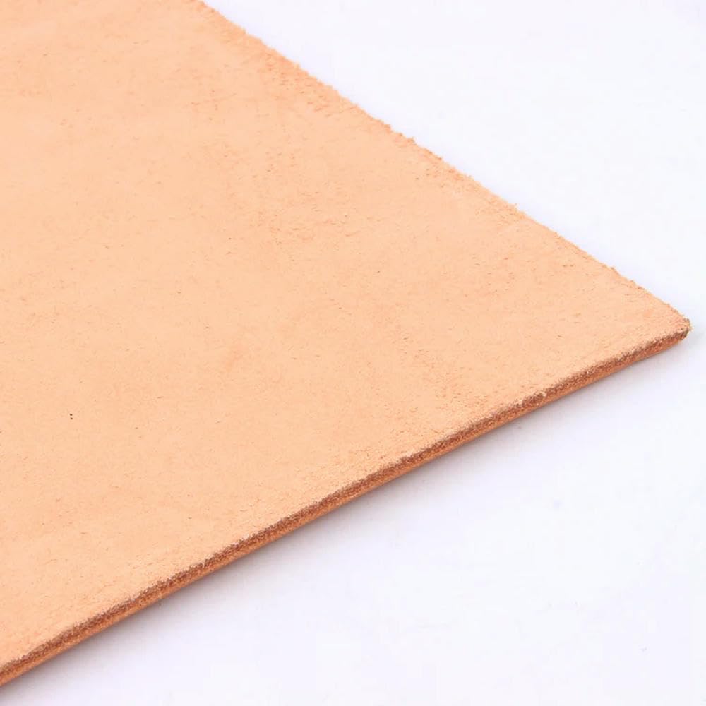 MAIYO Tela de Cuero Genuino de 3mm de Espesor, Cuero de Vaca Vintage, artesanías de Cuero curtido Vegetal, Piel de Vaca Real, Tira de Piezas de Grano Completo
