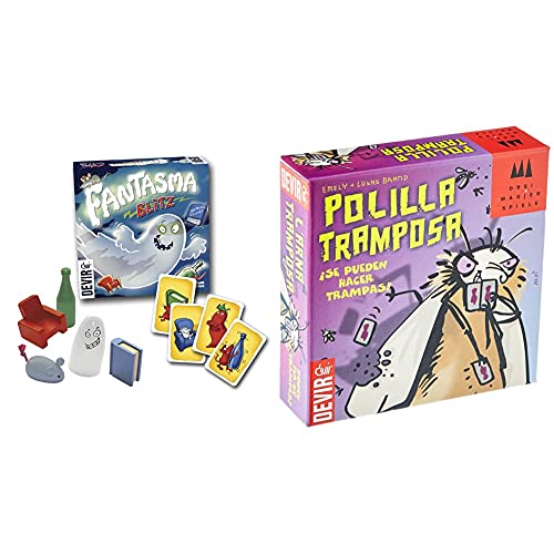 Devir Fantasma Blitz Juego De Mesa, 13 X 4 X 13 Cm, Multicolor, Única (Bgblitz) + Juego Polilla Tramposa (Bgpoli)