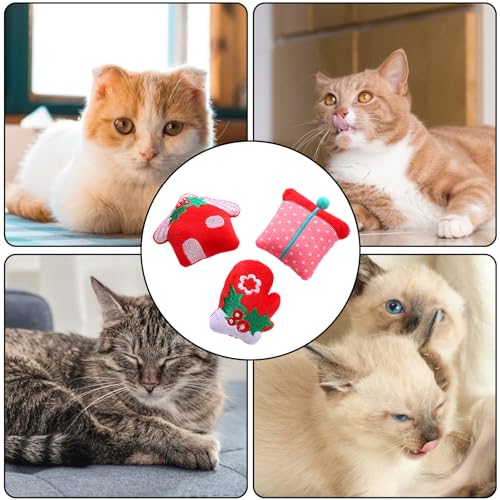 Brinquedos para mastigar gatinhos - 3 peças de brinquedos para brincar sozinhos para gatos estilo Na