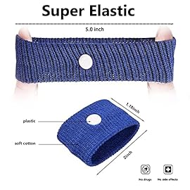 SZSTYYP Motion Sickness Bands for Kids, Travel Sickness Relief Wristbands, Anti-Nausea Wristbands for Car Sickness(Pink and Blue)