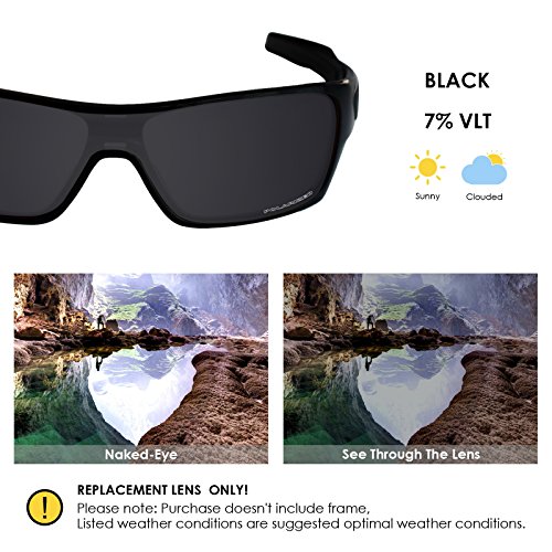 Blazerbuck Anti-Salt Polarized Replacement Lenses For Oakley Turbine Rotor Oo9307 - Black #TOP2