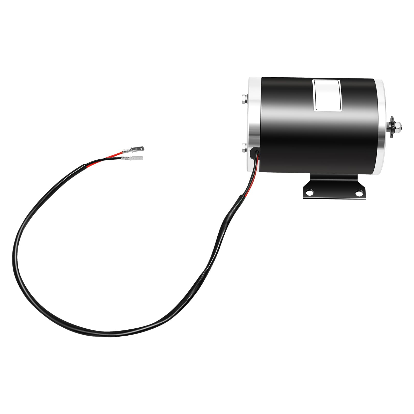 Motor eléctrico DC para bicicleta eléctrica Go-Kart Quad E-Scooter Motor de cepillo negro plata 1000W 36V 3000RPM