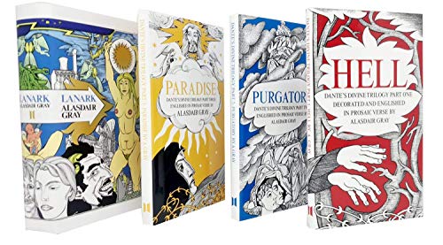 Alasdair Gray Collection 4 Books Set (Hell, Purgatory, Paradise, Lanark A Life in Four Books)