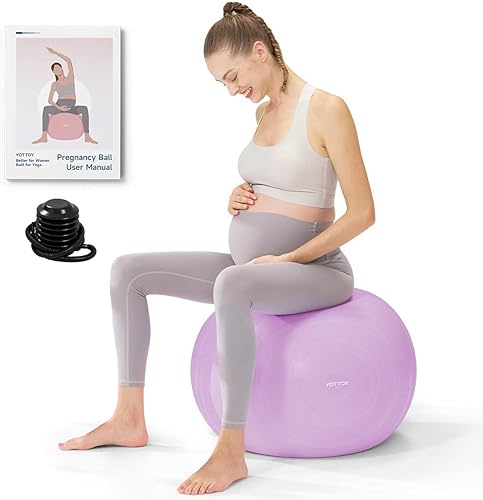YOTTOY Bola de embarazo  Bola de parto de 0.071 in de grosor para fisio de maternidad y preparación para el parto, yoga y ejercicio para el embarazo