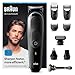Price comparison product image Braun 9-in-1 All-In-One Trimmer Series 5, Male Grooming Kit With Beard Trimmer, Hair Clippers, Ear & Nose Trimmer & Gillette Razor, 7 Attachments, Gifts For Men, UK 2 Pin Plug,MGK5280,Black/Blue Razor